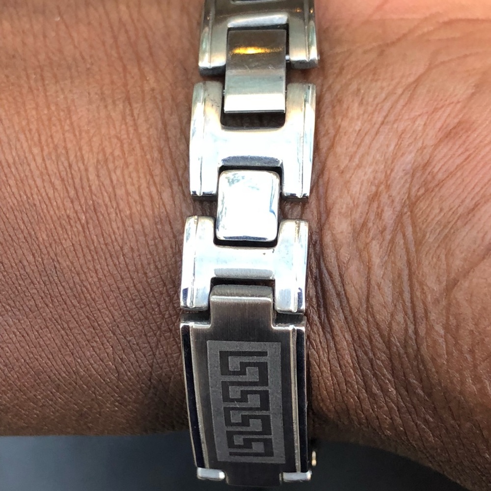 NW Men’s Stainless Steel Bracelet 8”L/1/2”W - Picture 3 of 6